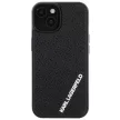 Karl Lagerfeld KLHCP15S3DMKRLK 3D Rubber Glitter Logo iPhone 15 6.1", hátlap, tok, fekete