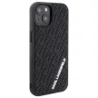 Karl Lagerfeld KLHCP15S3DMKRLK 3D Rubber Glitter Logo iPhone 15 6.1", hátlap, tok, fekete