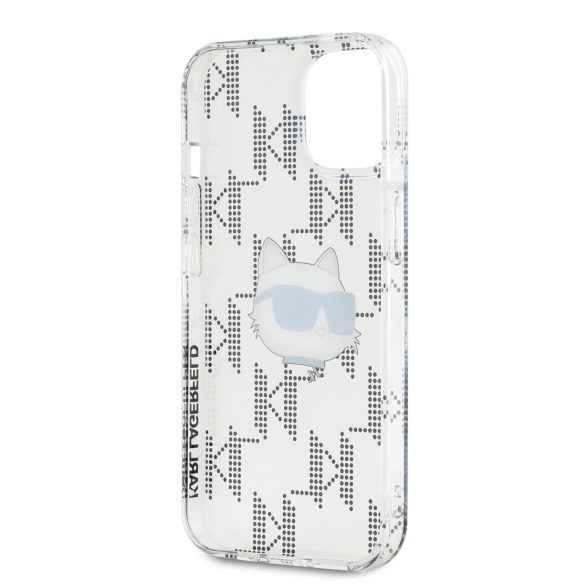 Karl Lagerfeld iPhone 15 IML Electroplated Choupette Head KLHCP15SHKLPCHT hátlap, tok, átlátszó