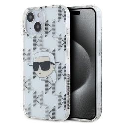   Karl Lagerfeld iPhone 15 IML Electroplated Karl Head KLHCP15SHKLPKHT hátlap, tok, átlátszó