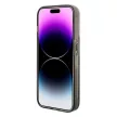 Karl Lagerfeld Liquid Glitter Ikonik iPhone 15 6,1" KLHCP15SLKKNSK hátlap, tok, átlátszó