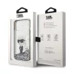 Karl Lagerfeld Liquid Glitter Ikonik iPhone 15 6,1" KLHCP15SLKKNSK hátlap, tok, átlátszó
