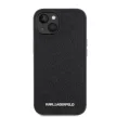 Karl Lagerfeld PU Quilted Pattern Case iPhone 15 (KLHCP15SPQKPMK) hátlap, tok, fekete
