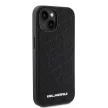 Karl Lagerfeld PU Quilted Pattern Case iPhone 15 (KLHCP15SPQKPMK) hátlap, tok, fekete
