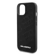 Karl Lagerfeld PU Quilted Pattern Case iPhone 15 (KLHCP15SPQKPMK) hátlap, tok, fekete