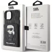 Karl Lagerfeld KLHCP15SSAKKNSCK Cardslots and Stand Monogram Ikonik Patch iPhone 15 6.1", hátlap, tok, fekete