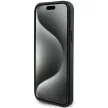 Karl Lagerfeld KLHCP15SSAPKCNPK Saffiano Cardslot Karl&Choupette Metal Pin iPhone 15 6.1" hátlap, tok, fekete