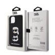 Karl Lagerfeld Liquid Silicone Karl and Choupette Heads Case iPhone 15 (KLHCP15SSDHKCNK) hátlap, tok, fekete