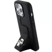 Karl Lagerfeld KLHCP15XGSAKCPK Gripstand Saffiano Karl&Choupette Pins iPhone 15 Pro Max 6.7", hátlap, tok, fekete