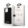 Karl Lagerfeld Rhinestone Plate Metal Logo Case iPhone 15 Pro Max (KLHCP15XHDSPLK) hátlap, tok, fekete