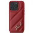 Karl Lagerfeld iPhone 16 Pro Quilted Signature (KLHCP16LPQDSMGP) hátlap, tok, piros