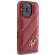 Karl Lagerfeld iPhone 16 Pro Quilted Signature (KLHCP16LPQDSMGP) hátlap, tok, piros