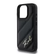 Karl Lagerfeld KLHCP16XPQDSMGK Quilted Signature iPhone 16 Pro Max 6.9" hátlap, tok, fekete