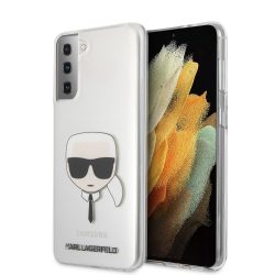   Karl Lagerfeld Samsung Galaxy S21 Plus Karl's Head (KLHCS21MKTR) hátlap, tok átlátszó