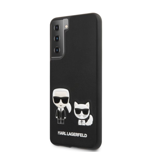 Karl Lagerfeld Samsung Galaxy S21 Plus 3D Karl & Choupette Full Body (KLHCS21MPCUSKCBK) hátlap, tok, fekete