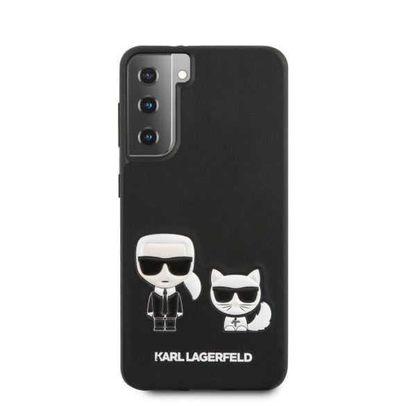 Karl Lagerfeld Samsung Galaxy S21 Plus 3D Karl & Choupette Full Body (KLHCS21MPCUSKCBK) hátlap, tok, fekete