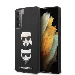   Karl Lagerfeld Samsung Galaxy S21 Plus 3D Rubber Heads (KLHCS21MSAKICKCBK) hátlap, tok, fekete