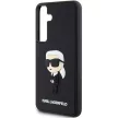 Karl Lagerfeld KLHCS24M3DRKINK Samsung Galaxy S24 Plus (3D GUMI IKONIK NFT) tok, fekete