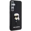 Karl Lagerfeld KLHCS24M3DRKINK Samsung Galaxy S24 Plus (3D GUMI IKONIK NFT) tok, fekete