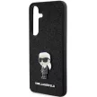 Karl Lagerfeld Fixed Glitter Ikonik Logo Metal Pin Samsung Galaxy S24 Plus KLHCS24MGKNPSK tok, fekete