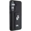 Karl Lagerfeld KLHCS24MGSAKCPK Samsung Galaxy S24 Plus (GRIPSTAND SAFFIANO KC PINS) tok, fekete