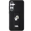 Karl Lagerfeld KLHCS24MGSAKCPK Samsung Galaxy S24 Plus (GRIPSTAND SAFFIANO KC PINS) tok, fekete