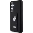 Karl Lagerfeld KLHCS24MGSAKCPK Samsung Galaxy S24 Plus (GRIPSTAND SAFFIANO KC PINS) tok, fekete