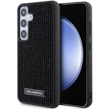   Karl Lagerfeld Samsung Galaxy Samsung Galaxy S24 Plus KLHCS24MHDSPRK, Rhinestone Metal Logo tok, fekete
