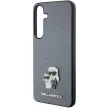 Karl Lagerfeld KLHCS24MPSAKCMPG Samsung Galaxy S24 Plus (PU Saffiano Karl and Choupette) tok, szürke