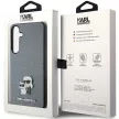 Karl Lagerfeld KLHCS24MPSAKCMPG Samsung Galaxy S24 Plus (PU Saffiano Karl and Choupette) tok, szürke