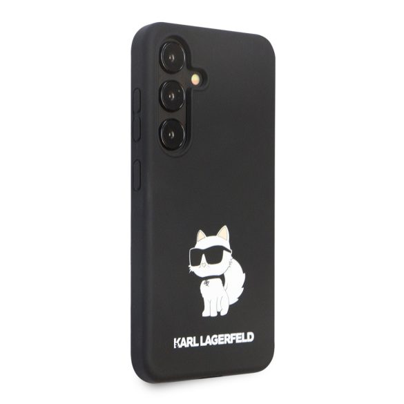 Karl Lagerfeld Samsung Galaxy S24 Liquid Silicone Choupette NFT KLHCS24SSNCHBCK hátlap, tok, fekete