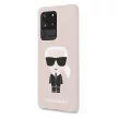 Karl Lagerfeld Samsung Galaxy S20 Ultra Silicone Karl Iconic Full Body szilikon (KLHCS69SLFKPI) hátlap, tok, rózsaszín
