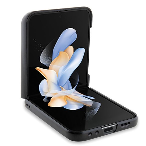 Karl Lagerfeld Samsung Galaxy Z Flip 5 Monogram Choupette Pin (KLHCZF5SAPCHNPK) hátlap, tok, fekete