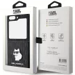 Karl Lagerfeld Samsung Galaxy Z Flip 5 Monogram Choupette Pin (KLHCZF5SAPCHNPK) hátlap, tok, fekete