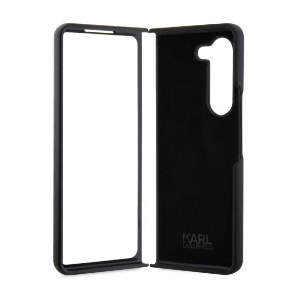 Karl Lagerfeld Samsung Galaxy Z Fold 5 Liquid Silicone Ikonik NFT (KLHCZFD5SNIKBCK) hátlap, tok, fekete