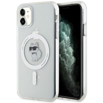   Karl Lagerfeld KLHMN61HFCCNOT IML Choupette MagSafe iPhone 11 /Xr hátlap, tok, átlátszó