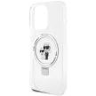 Karl Lagerfeld Ring Stand Karl&Choupette MagSafe case for iPhone 13 Pro/13 tok, fehér