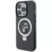 Karl Lagerfeld KLHMP13LHMRSKCK Ring Stand Karl&Choupette MagSafe iPhone 13 Pro 6.1", hátlap, tok, fekete