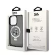 Karl Lagerfeld Ring Stand Karl&Choupette MagSafe case for iPhone 14 Pro tok, fekete