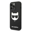 Karl Lagerfeld iPhone 14 Pro Silicone Choupette Head Magsafe (KLHMP14LSLCHBK) hátlap, tok, fekete