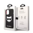 Karl Lagerfeld iPhone 14 Pro Silicone Choupette Head Magsafe (KLHMP14LSLCHBK) hátlap, tok, fekete