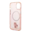 Karl Lagerfeld KLHMP14MHNKCIP Iconic Karl&Choupette Magsafe iPhone 14 Plus/15 Plus 6,7" tok, rózsaszín
