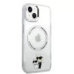 Karl Lagerfeld Magsafe IML NFT Karl&Choupette iPhone 14 Plus 6,7" KLHMP14MHNKCIT hátlap, tok, átlátszó