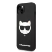 Karl Lagerfeld iPhone 14 Plus Silicone Choupette Head (KLHMP14MSLCHBK) hátlap, tok, fekete
