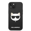 Karl Lagerfeld iPhone 14 Plus Silicone Choupette Head (KLHMP14MSLCHBK) hátlap, tok, fekete