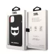 Karl Lagerfeld iPhone 14 Plus Silicone Choupette Head (KLHMP14MSLCHBK) hátlap, tok, fekete