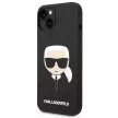 Karl Lagerfeld Silicone Karl's Head MagSafe case for iPhone 14 Plus tok, fekete