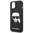 Karl Lagerfeld Silicone Karl's Head MagSafe case for iPhone 14 Plus tok, fekete