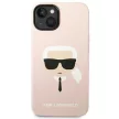 Karl Lagerfeld KLHMP14MSLKHLP Karl's Head Magsafe iPhone 14 Plus/15 Plus 6,7" hátlap, tok, rózsaszín