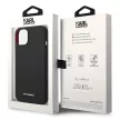 Karl Lagerfeld KLHMP14MSLMP1K Silicone Plaque Magsafe iPhone 14 Plus/15 Plus 6,7" hátlap, tok, fekete